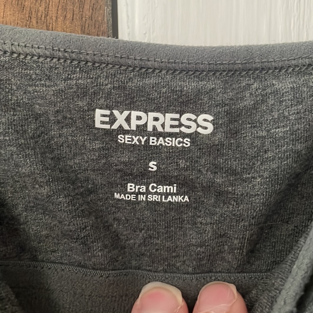Express gray bra cami - Picture 2 of 3
